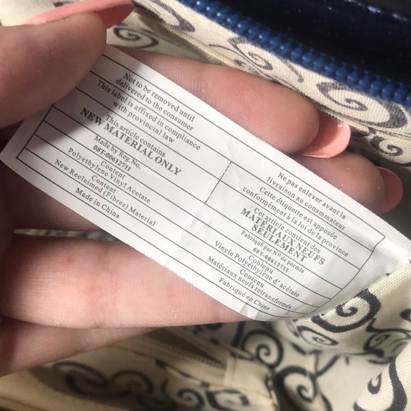 Navy Blue Metallic Handbag - Picture 16 of 16